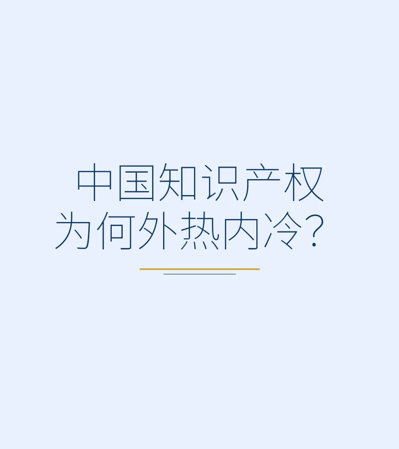 中国知识产权为何外热内冷？