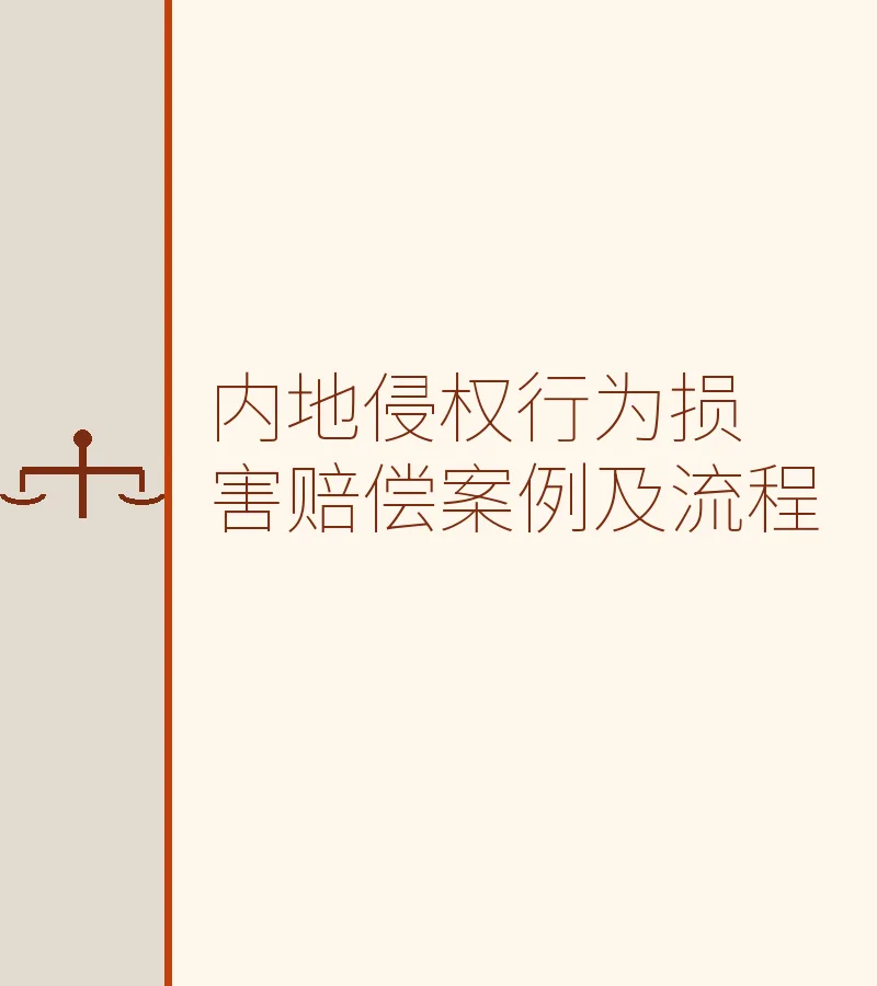 内地侵权行为损害赔偿案例及流程